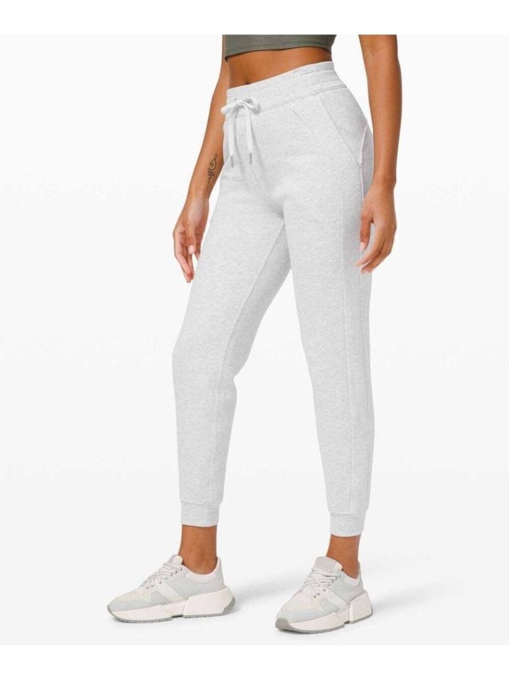 Lululemon 6 heather grey Scuba high rise jogger pants athletic‎ workout casual